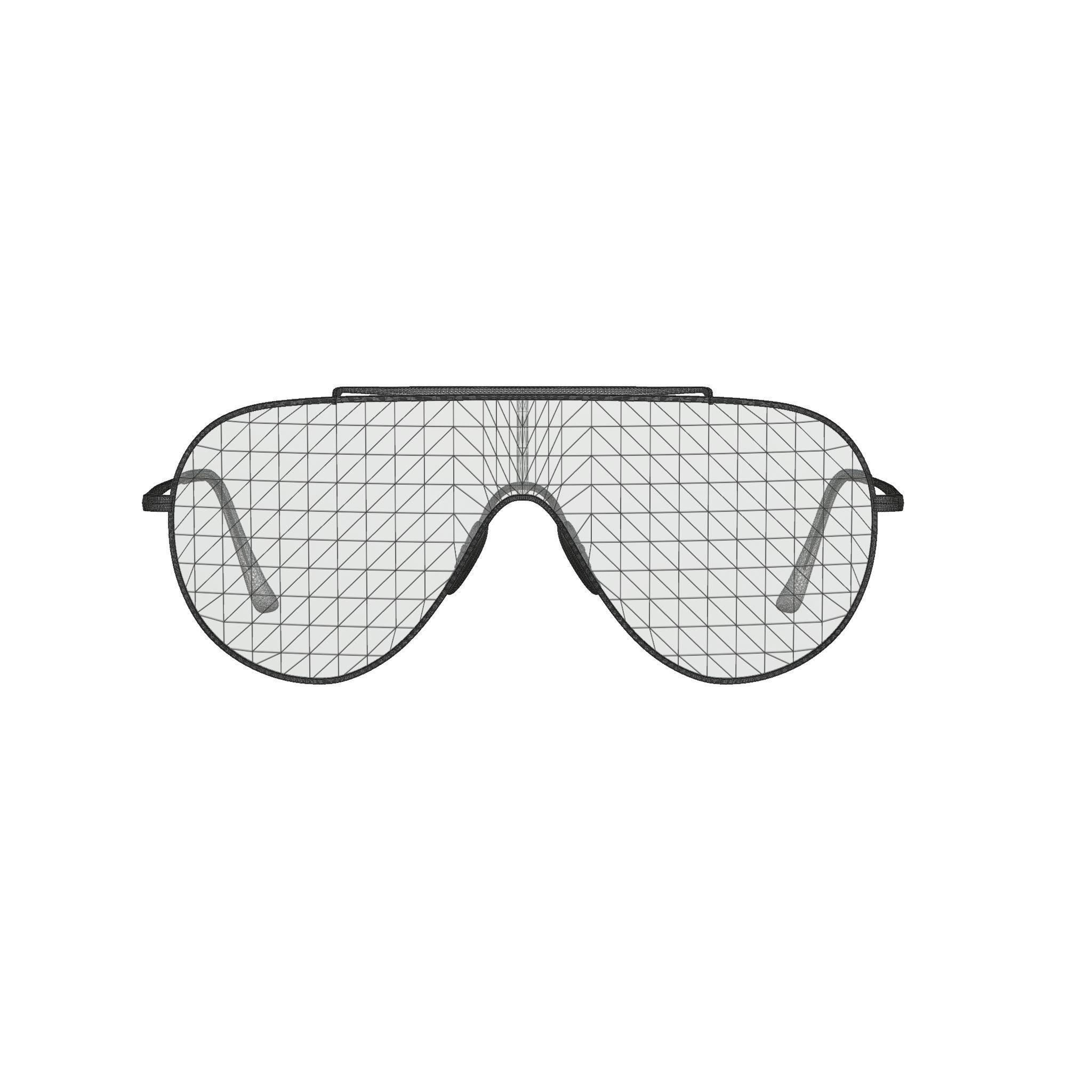 Ray-Ban Wings - RB3597 Sunglasses Low-poly 3D model_6