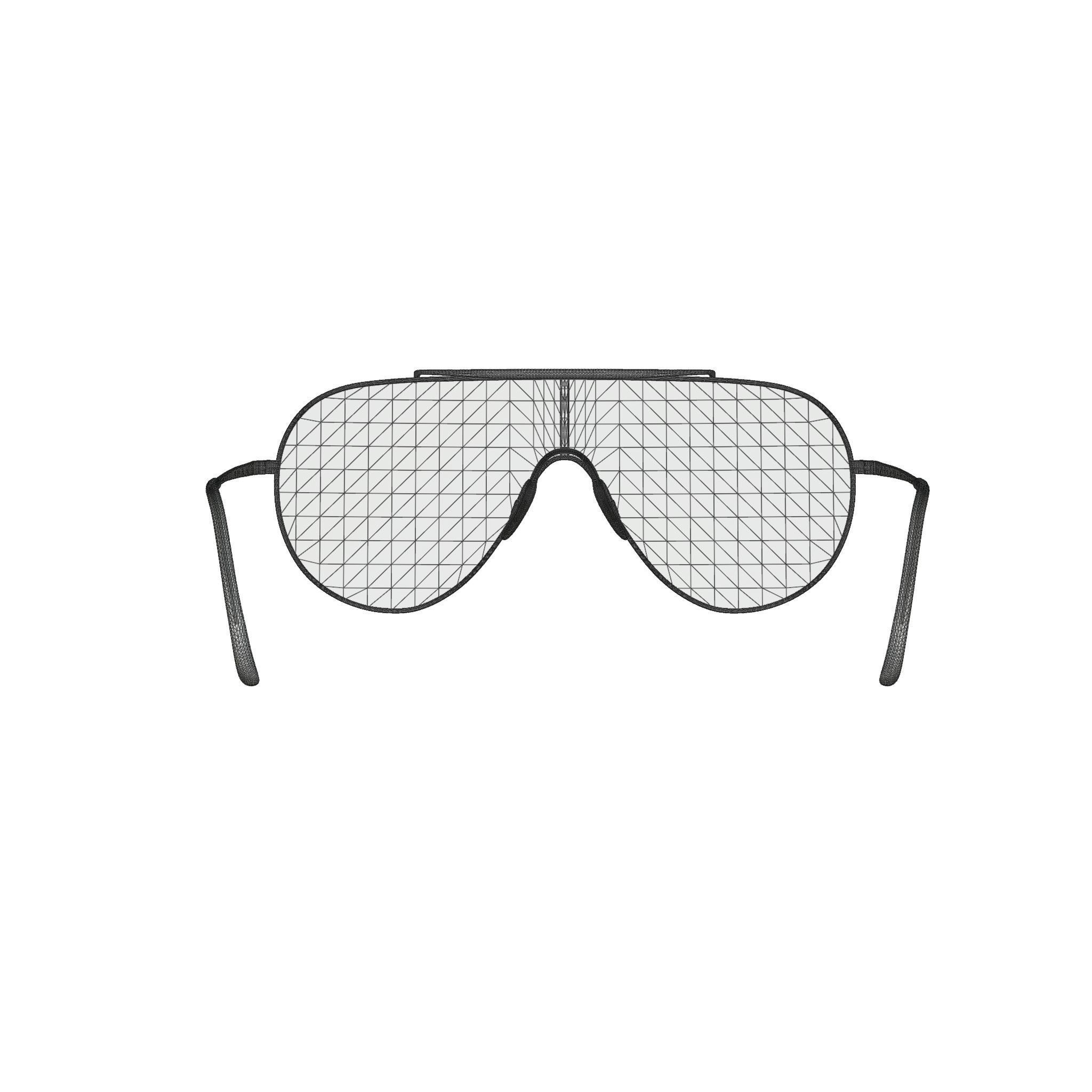 Ray-Ban Wings - RB3597 Sunglasses Low-poly 3D model_5
