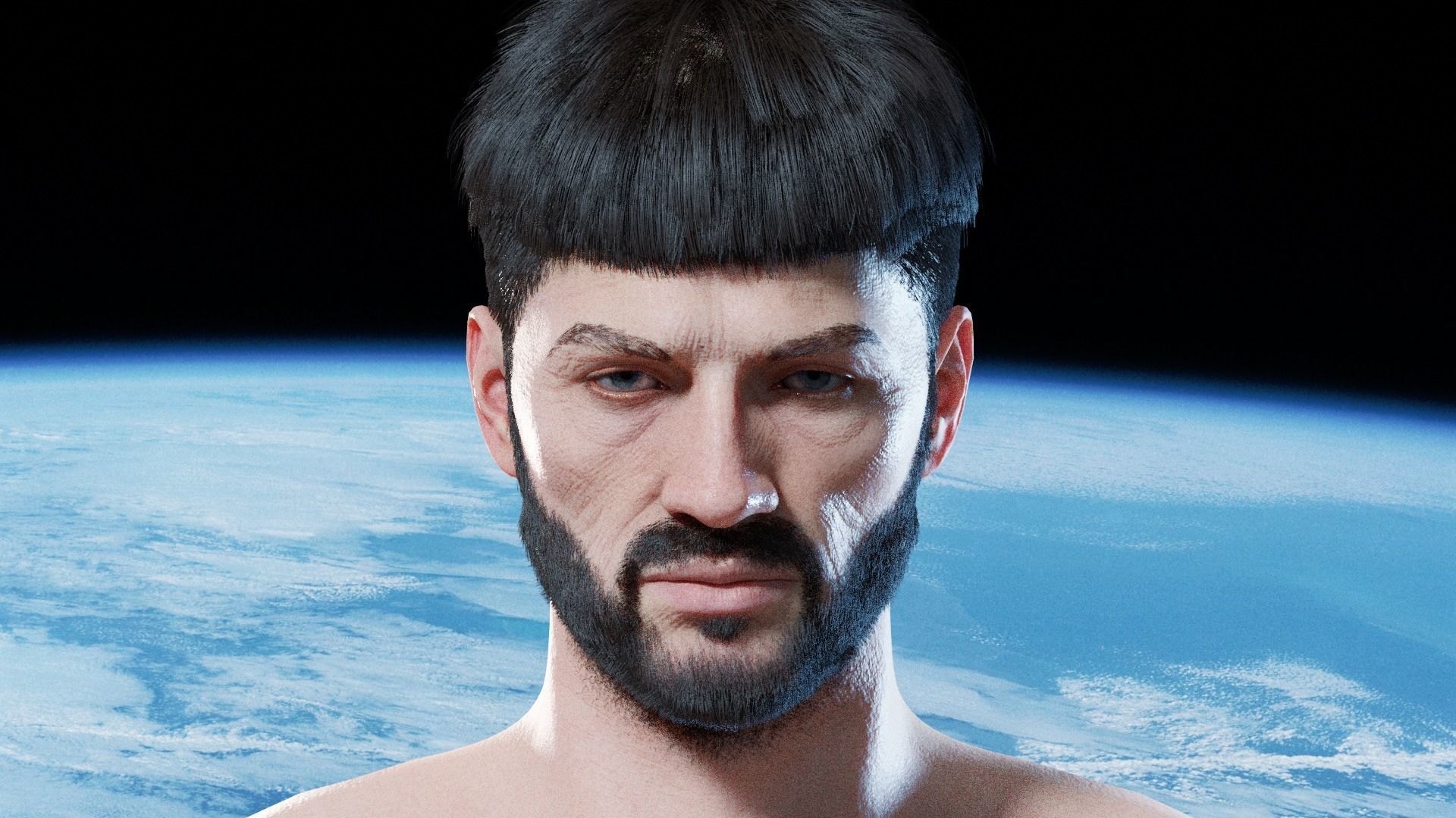 Gorr - Viking Blender rigged Character 3D model_4