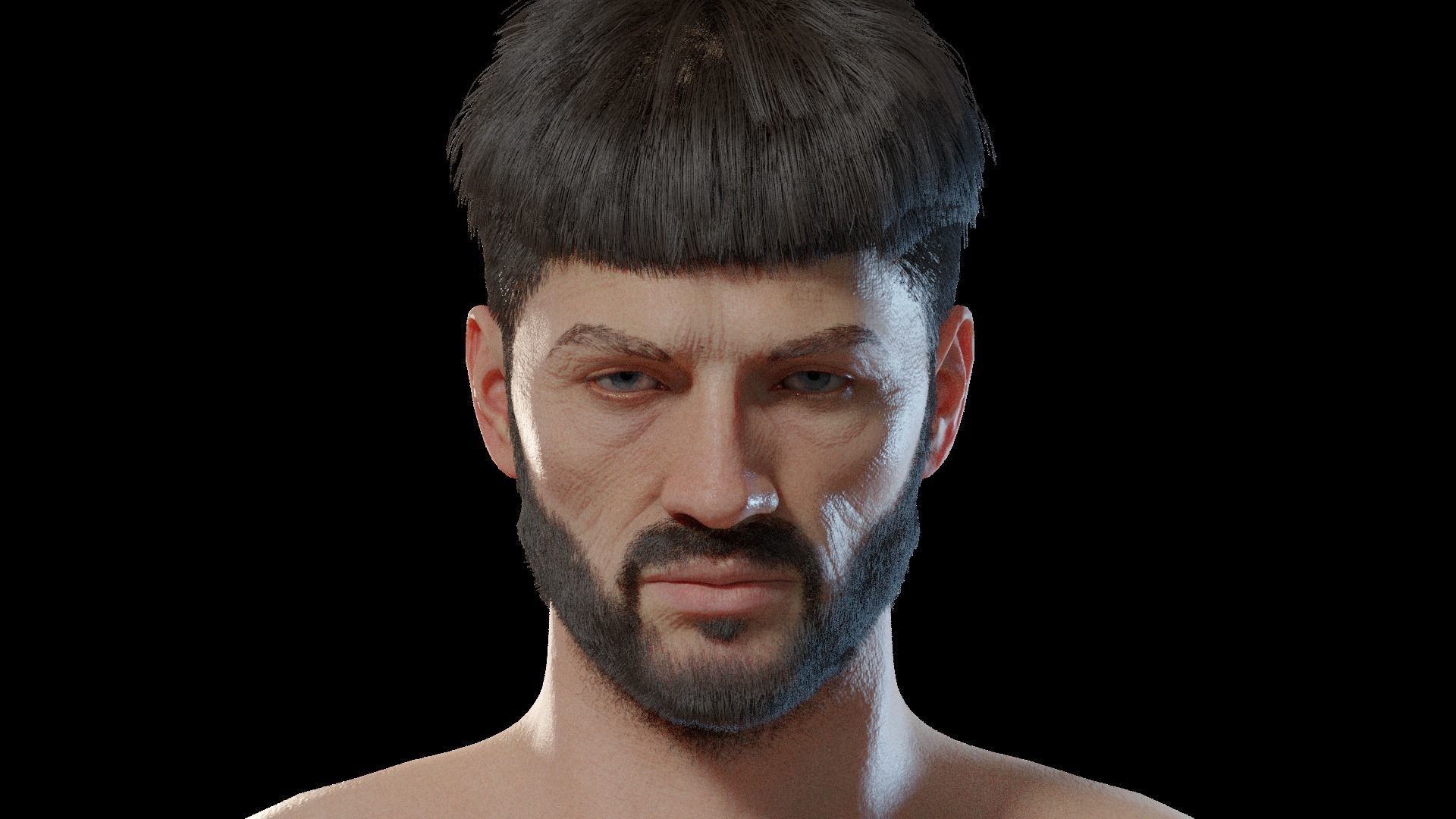 Gorr - Viking Blender rigged Character 3D model_12