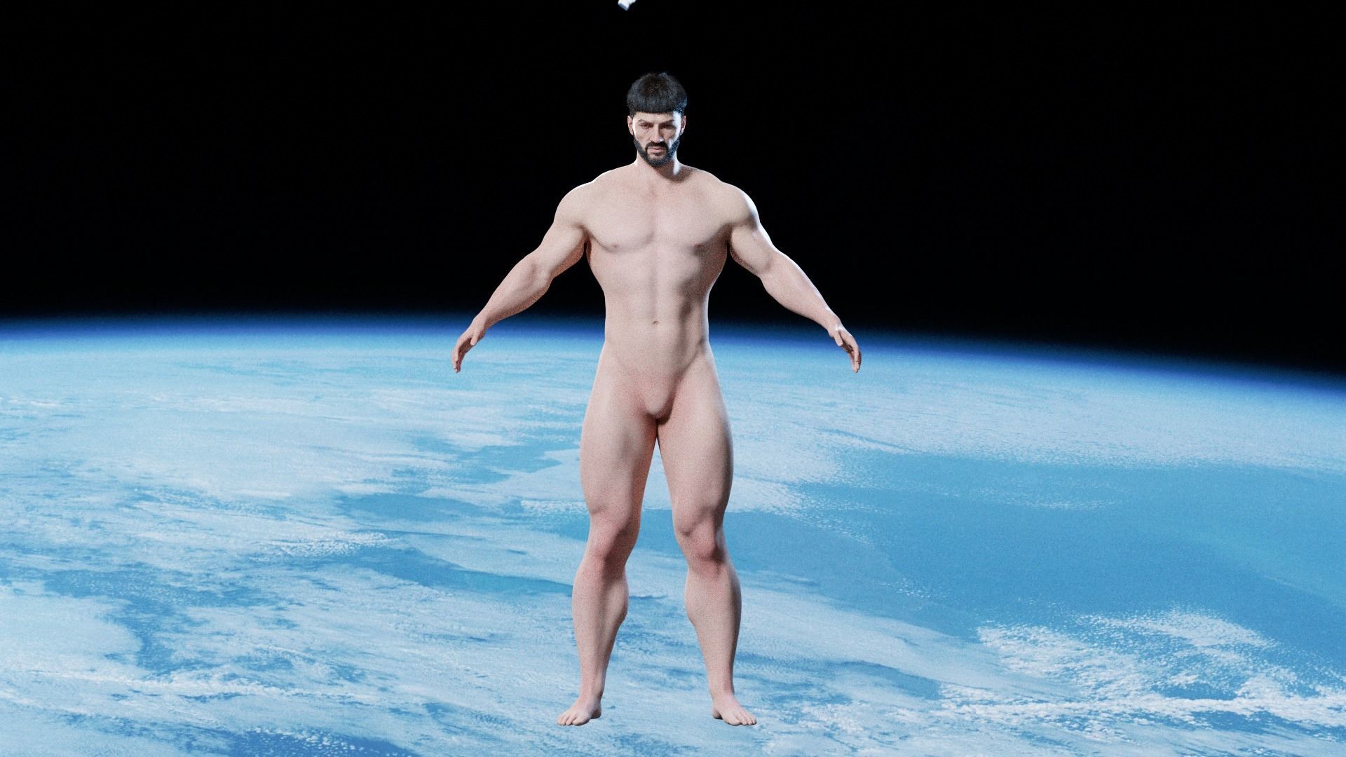 Gorr - Viking Blender rigged Character 3D model_1