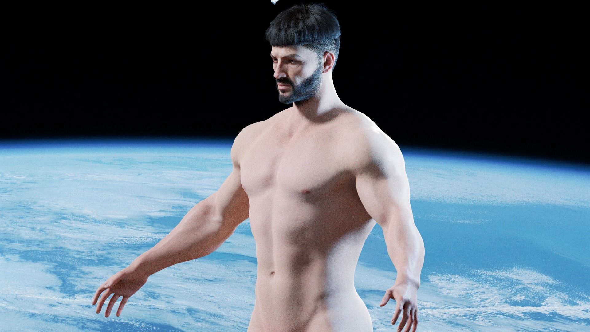 Gorr - Viking Blender rigged Character 3D model_3