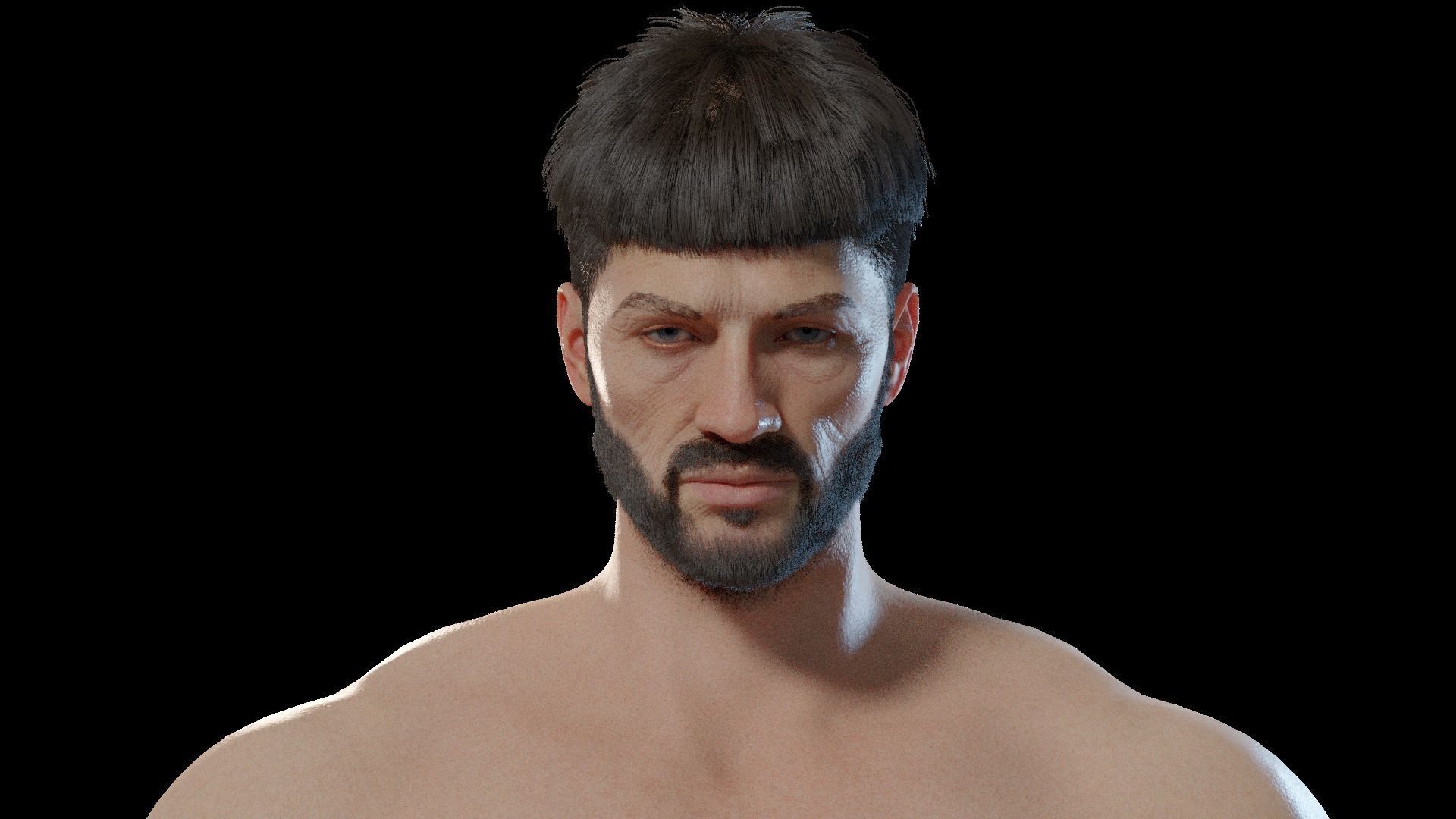 Gorr - Viking Blender rigged Character 3D model_14