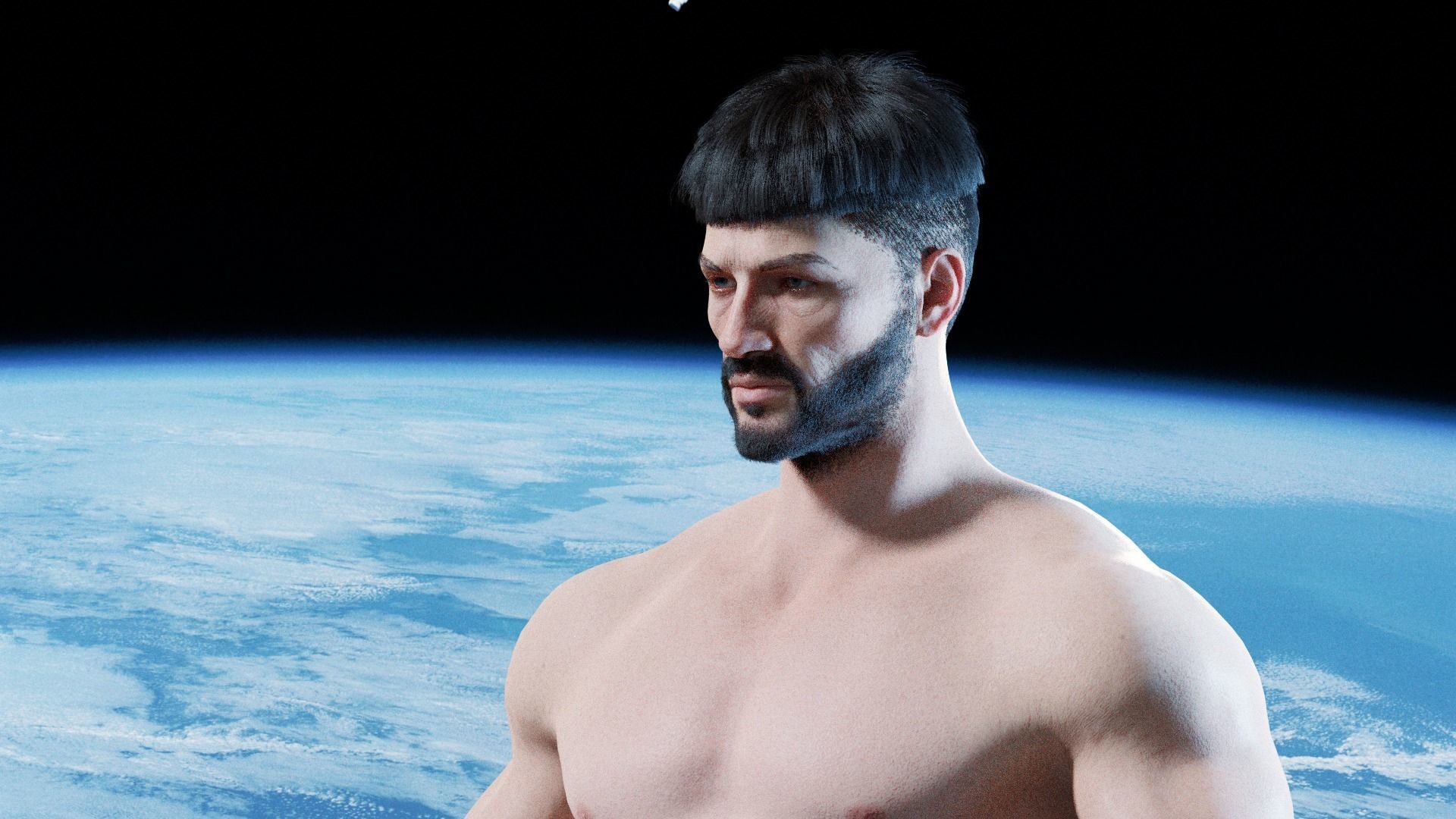 Gorr - Viking Blender rigged Character 3D model_2