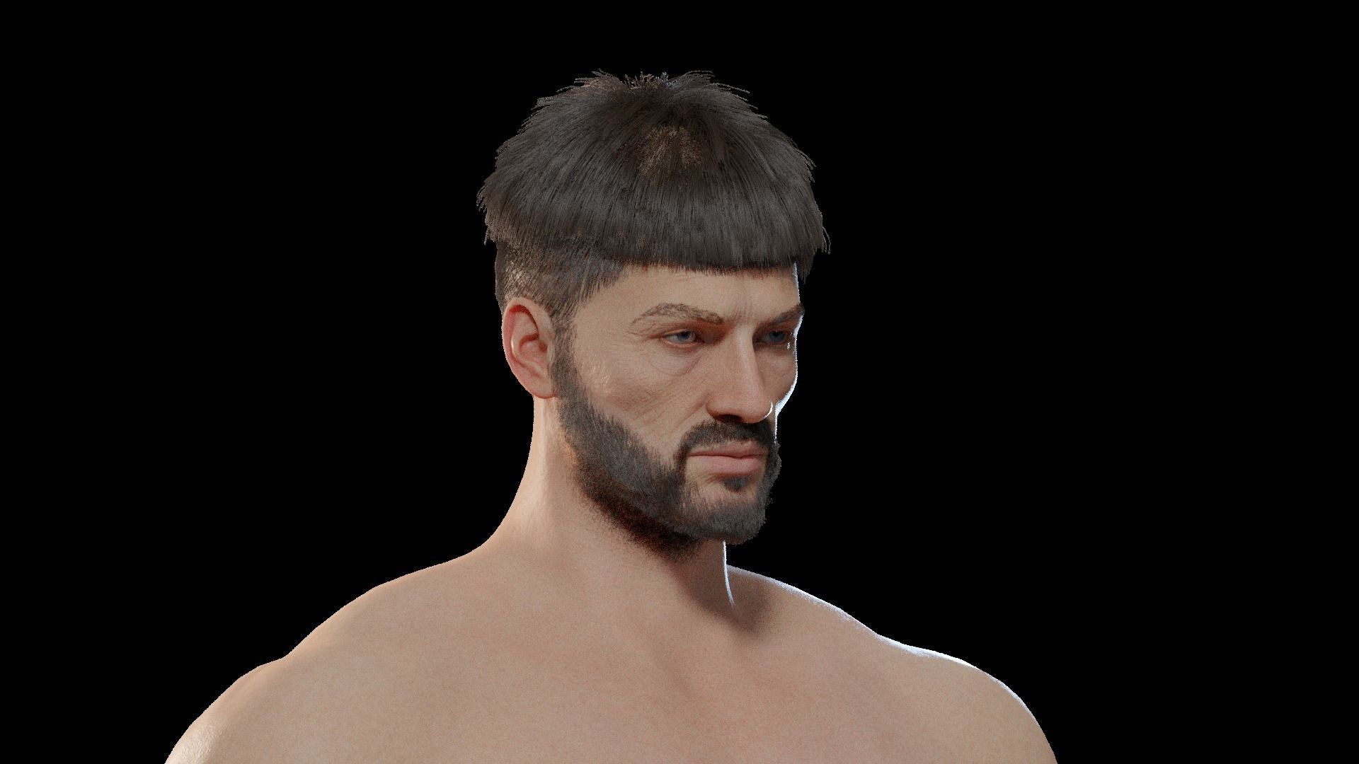 Gorr - Viking Blender rigged Character 3D model_13