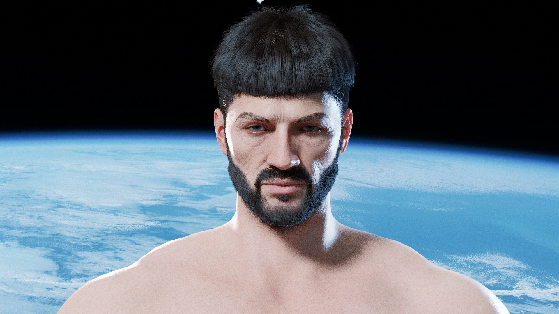 Gorr - Viking Blender rigged Character 3D model_6