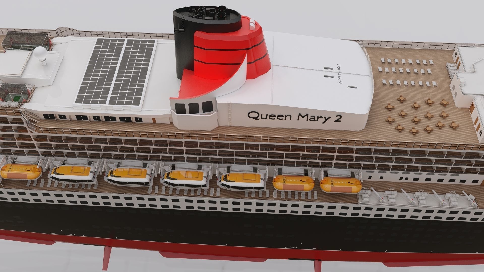 Queen Mary 2 3D model_9