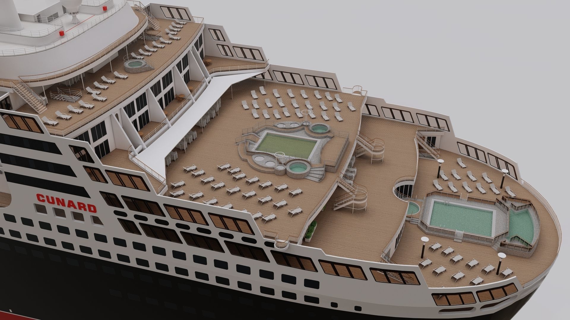 Queen Mary 2 3D model_11