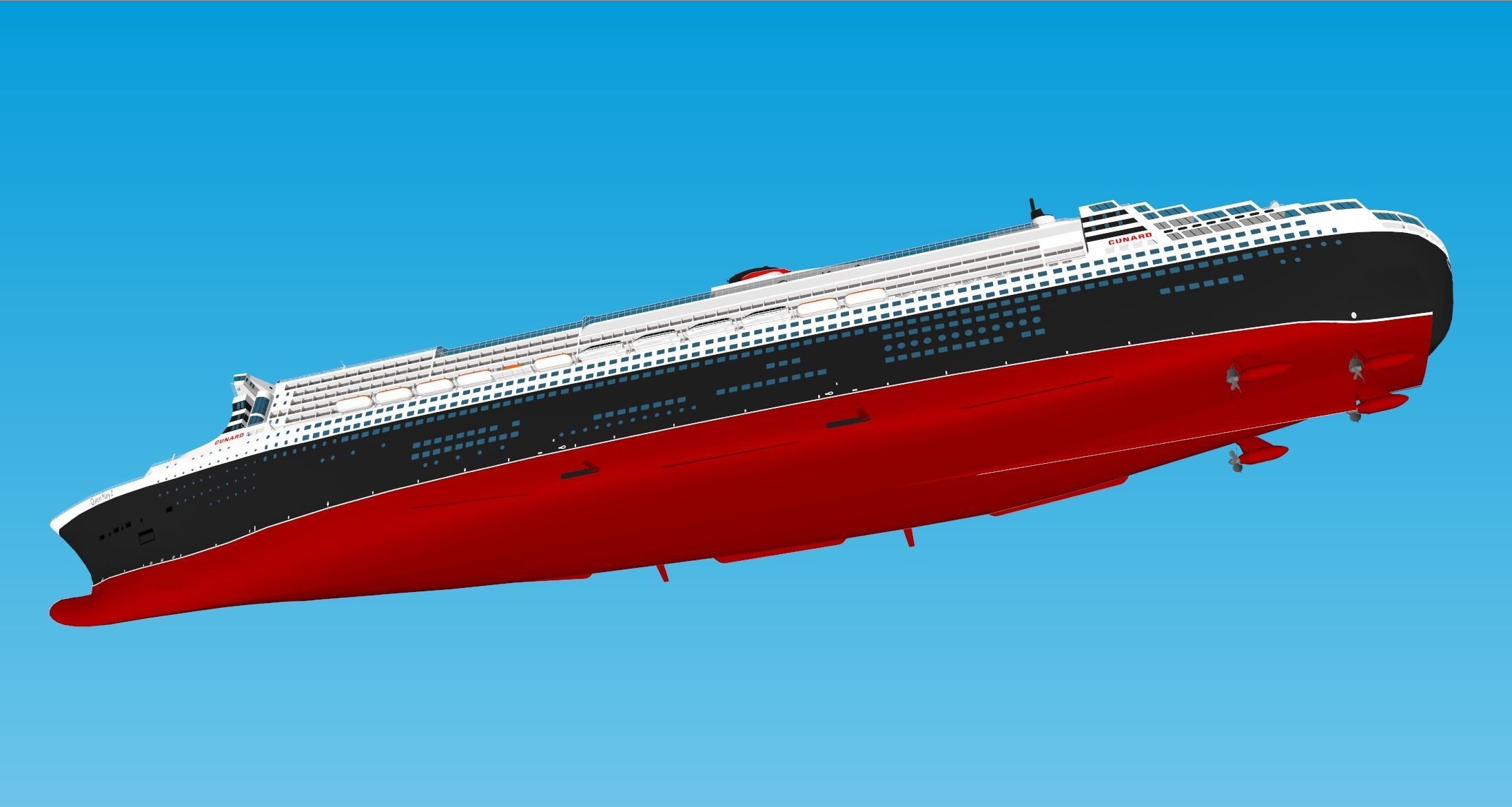 Queen Mary 2 3D model_27