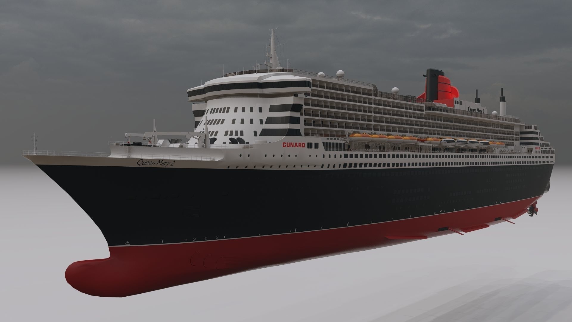 Queen Mary 2 3D model_3