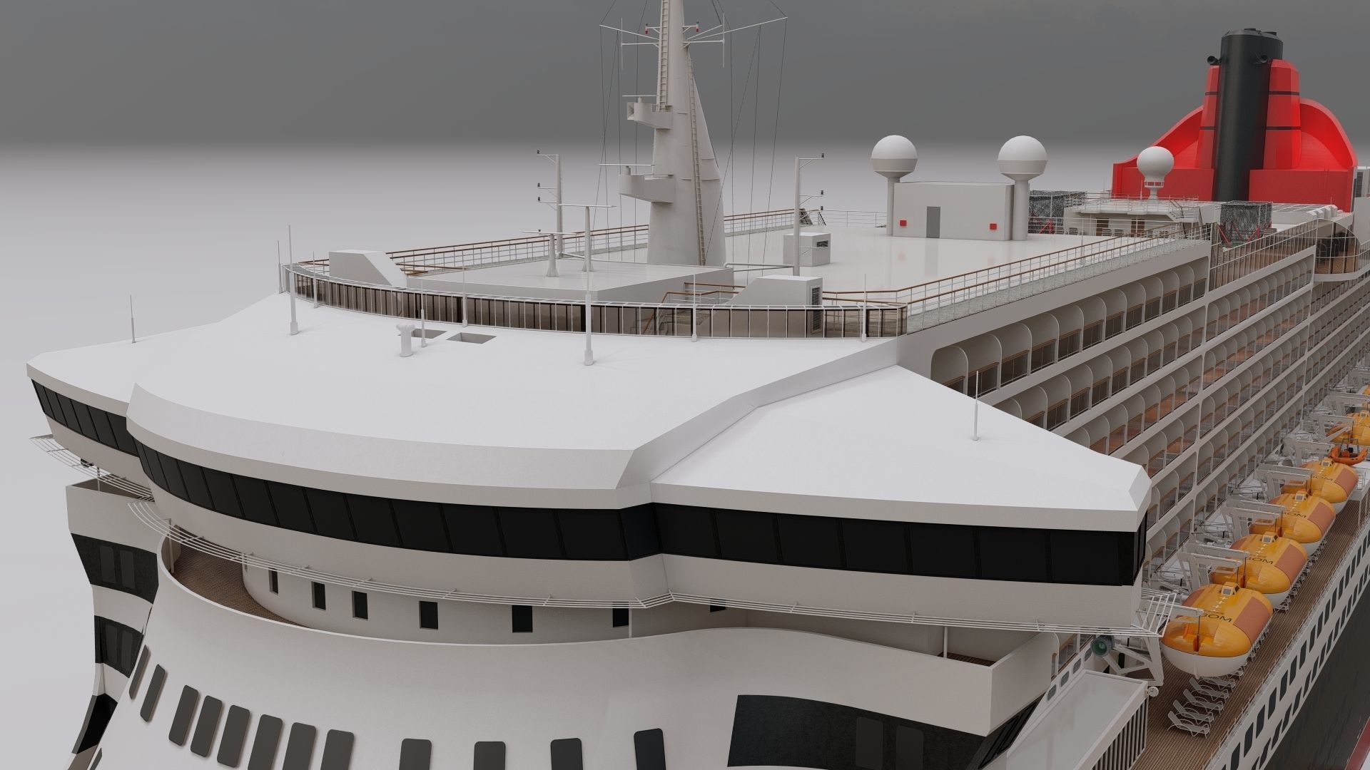 Queen Mary 2 3D model_7