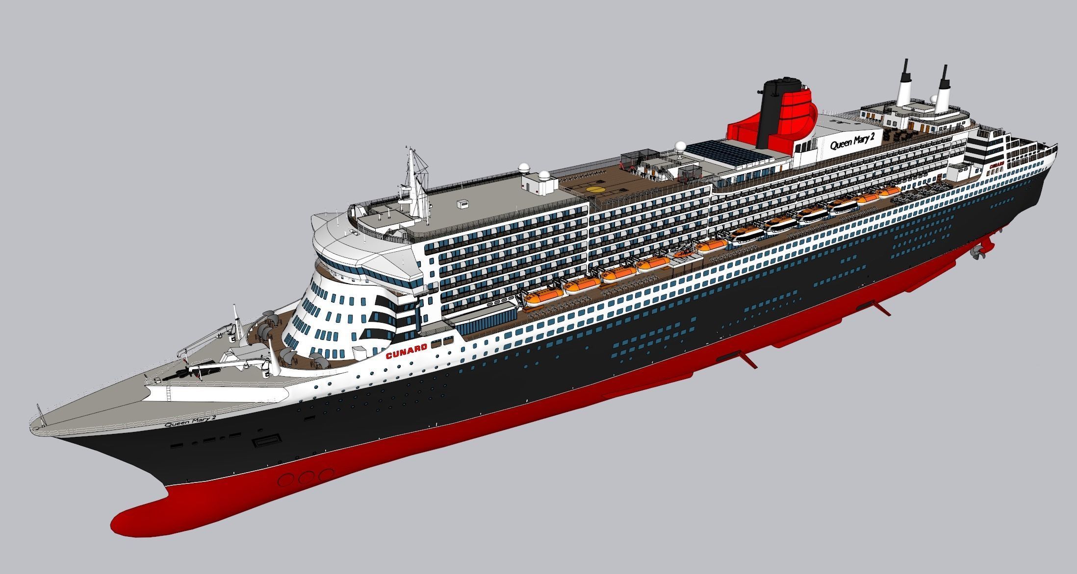 Queen Mary 2 3D model_14
