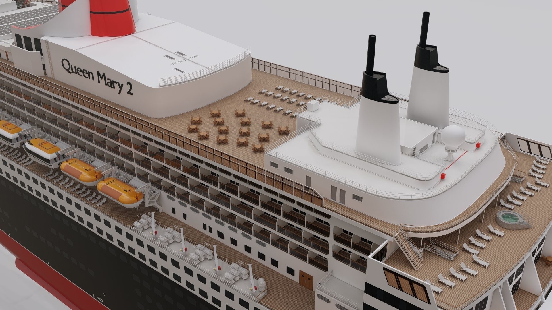 Queen Mary 2 3D model_10
