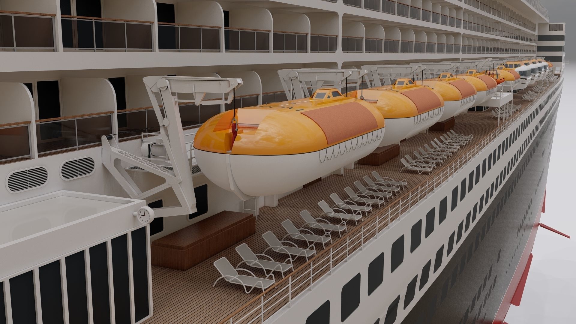 Queen Mary 2 3D model_12