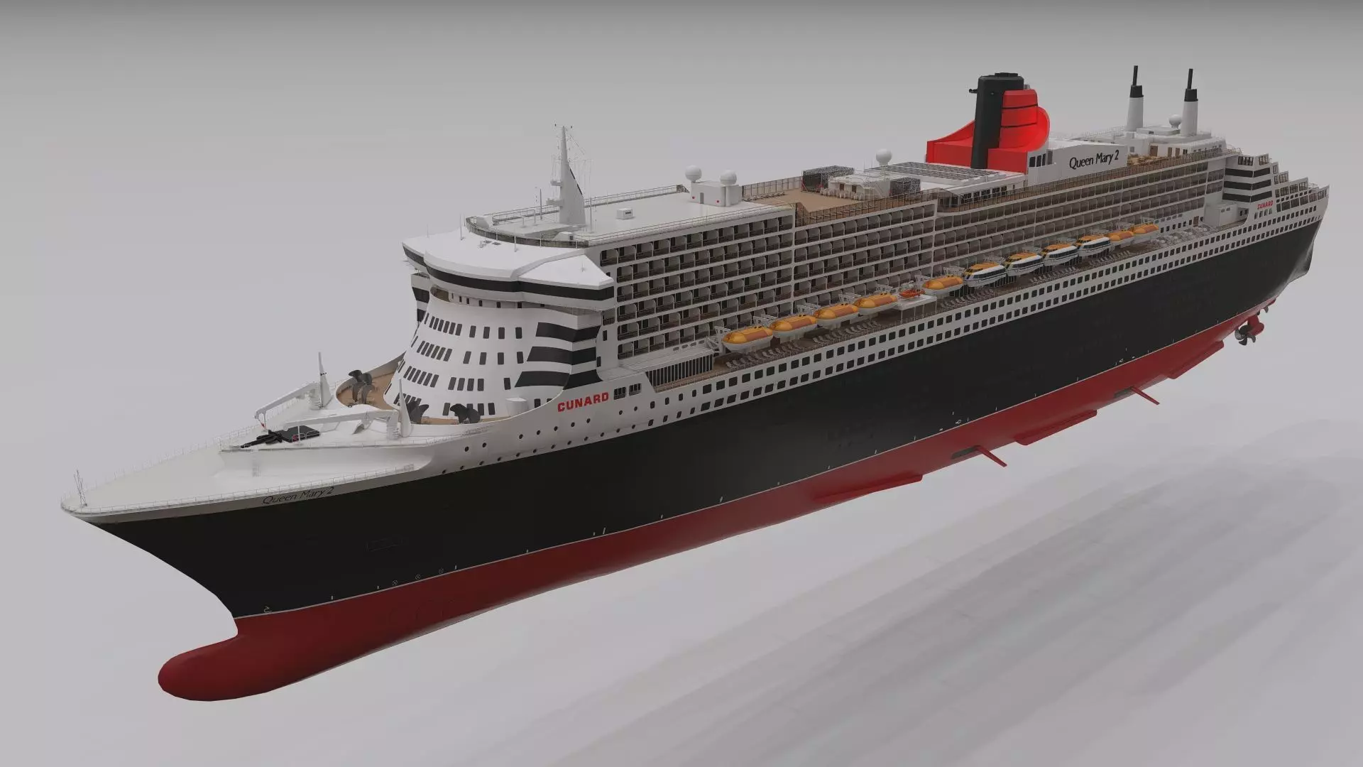 Queen Mary 2 3D model_0