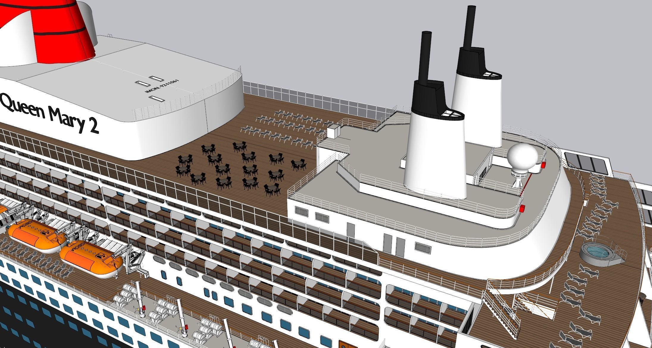 Queen Mary 2 3D model_17