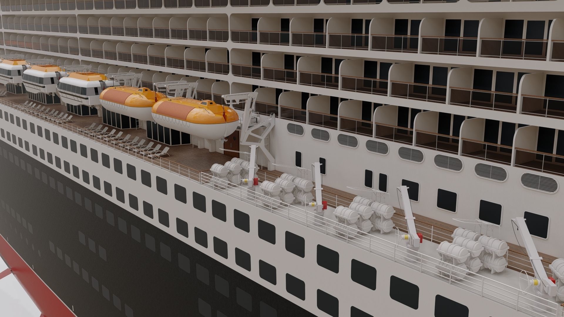 Queen Mary 2 3D model_13