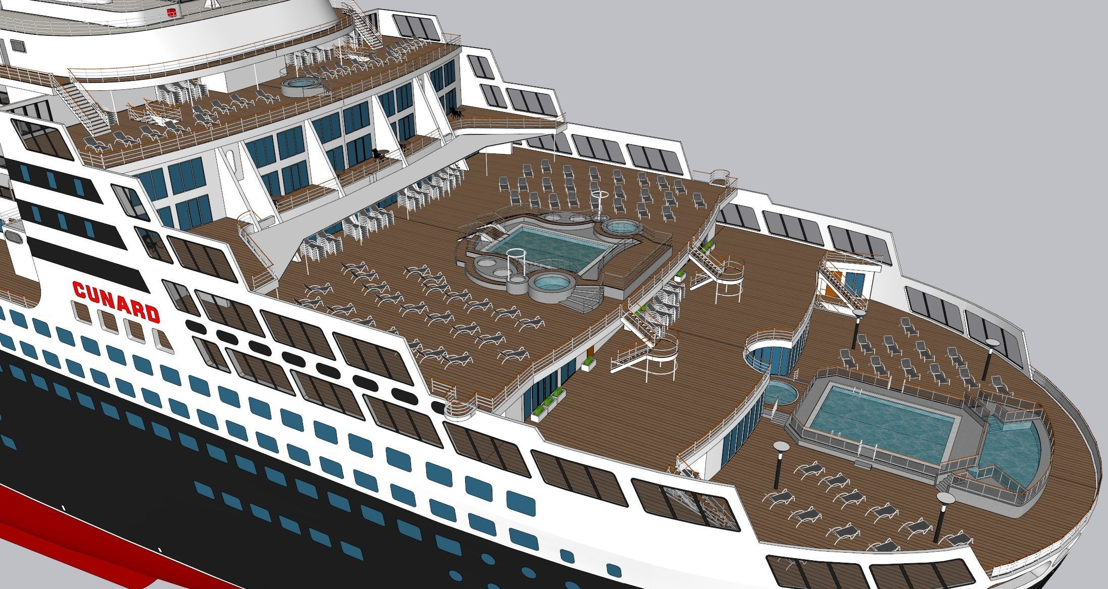 Queen Mary 2 3D model_16