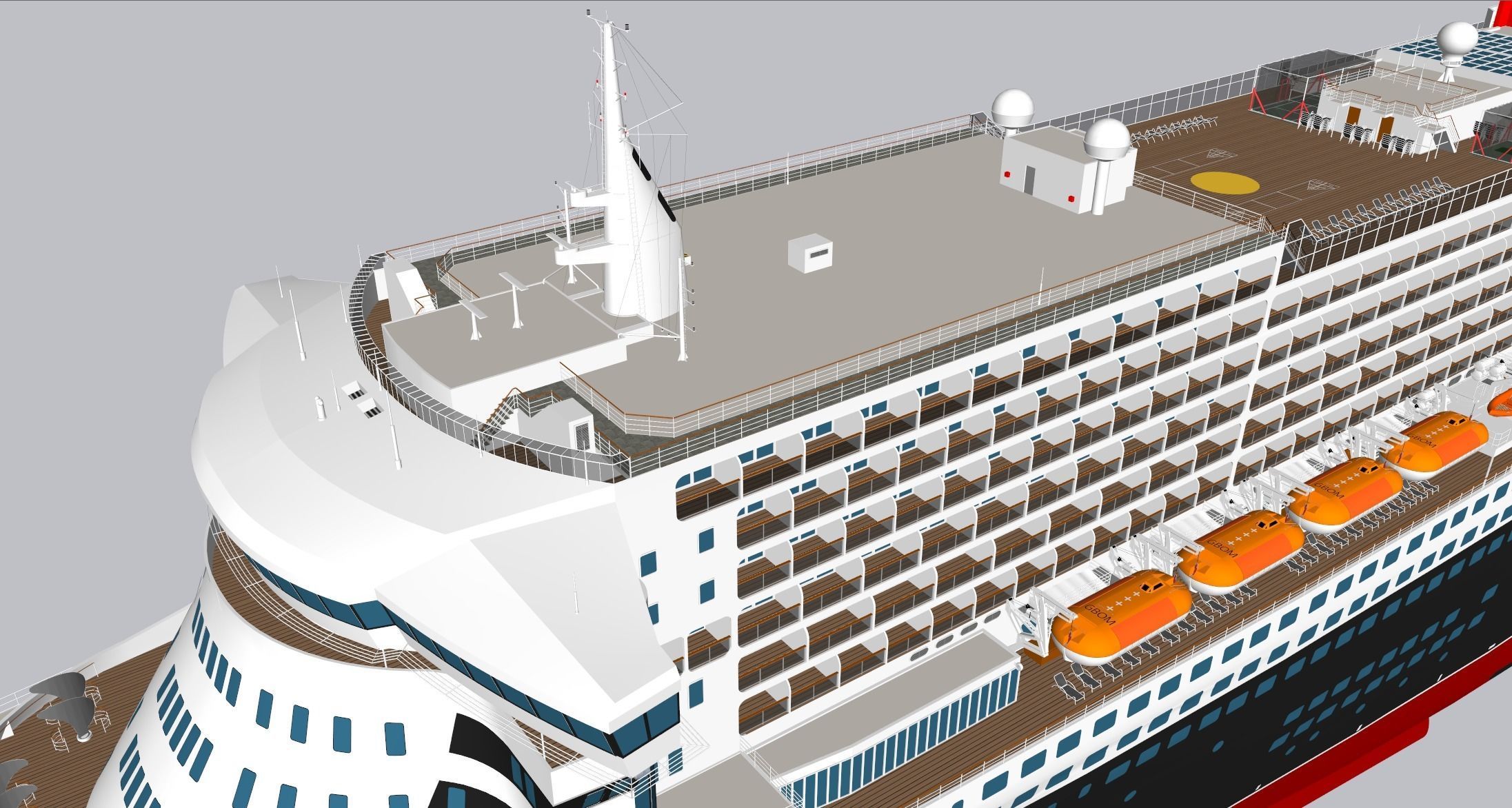 Queen Mary 2 3D model_22