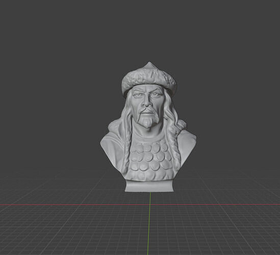 Attila bust  3D print model