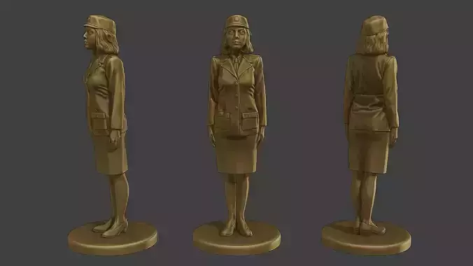 CzechoSlovak Female Communist Police FCCP1 1 3D print model