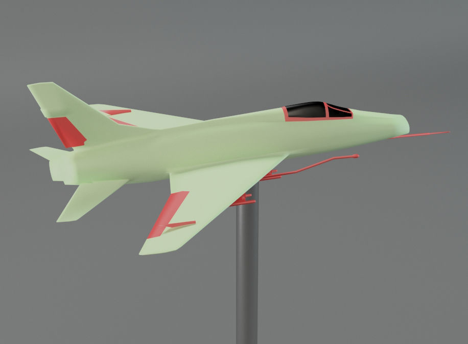 f100 Super Sabre 3D print model_1