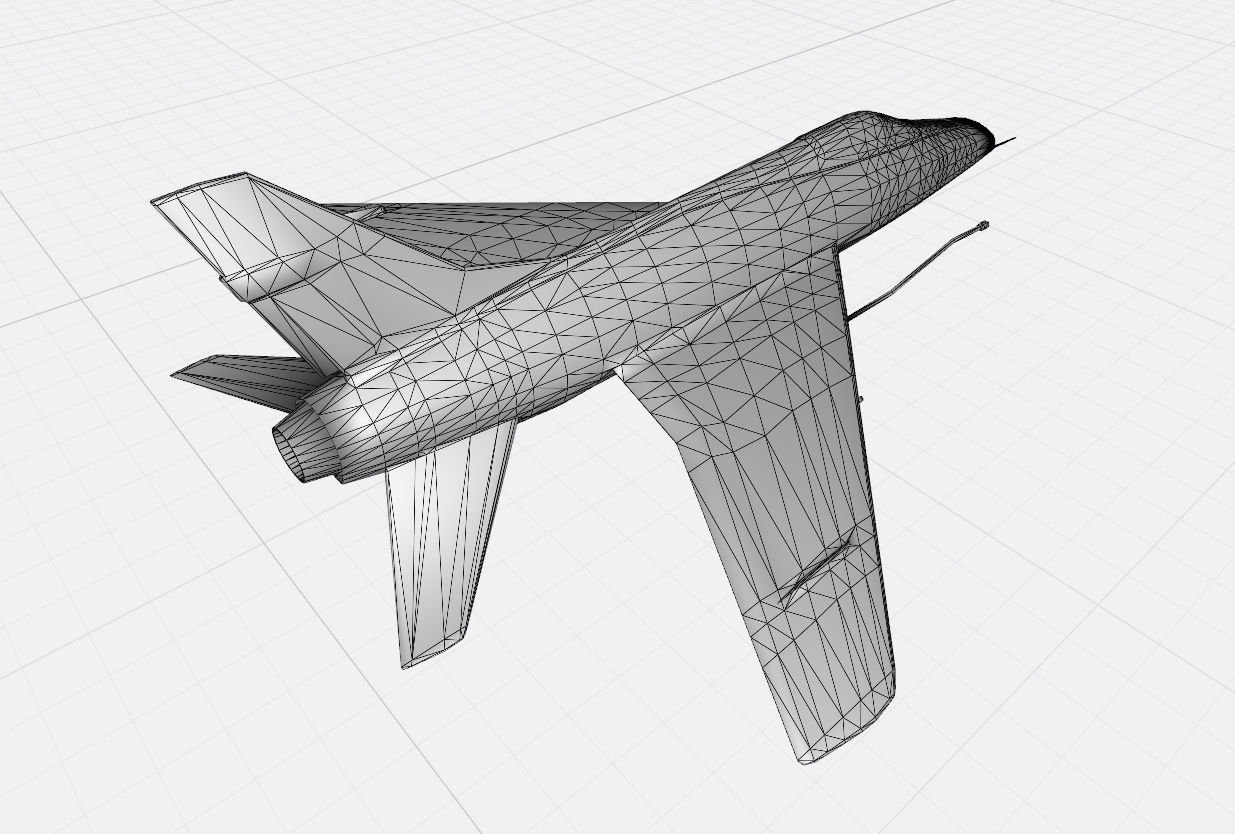 f100 Super Sabre 3D print model_10