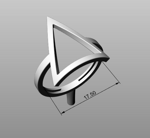 ring triangle 3D print model_6