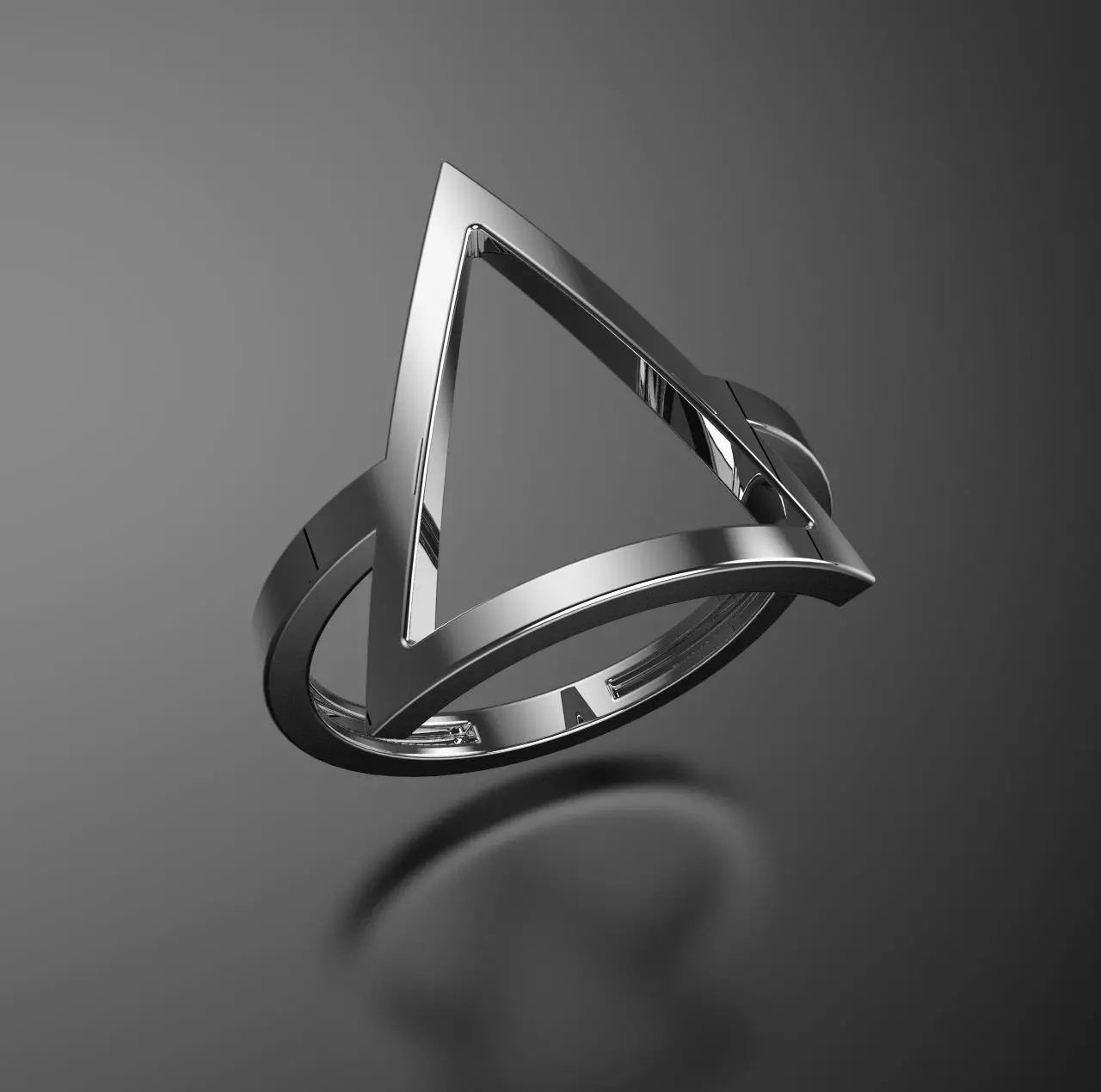 ring triangle 3D print model_0