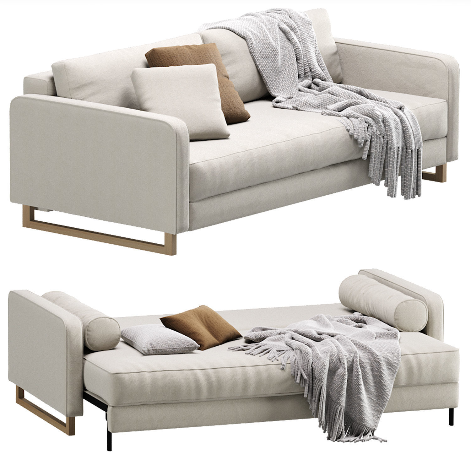 Sofa Dunst Velvet Light 3D model_1