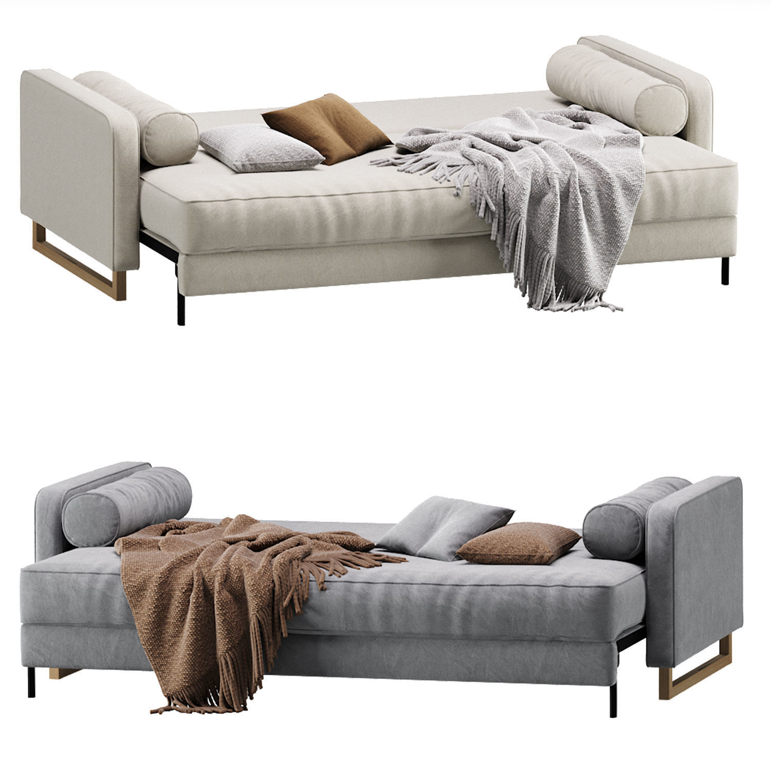 Sofa Dunst Velvet Light 3D model_3