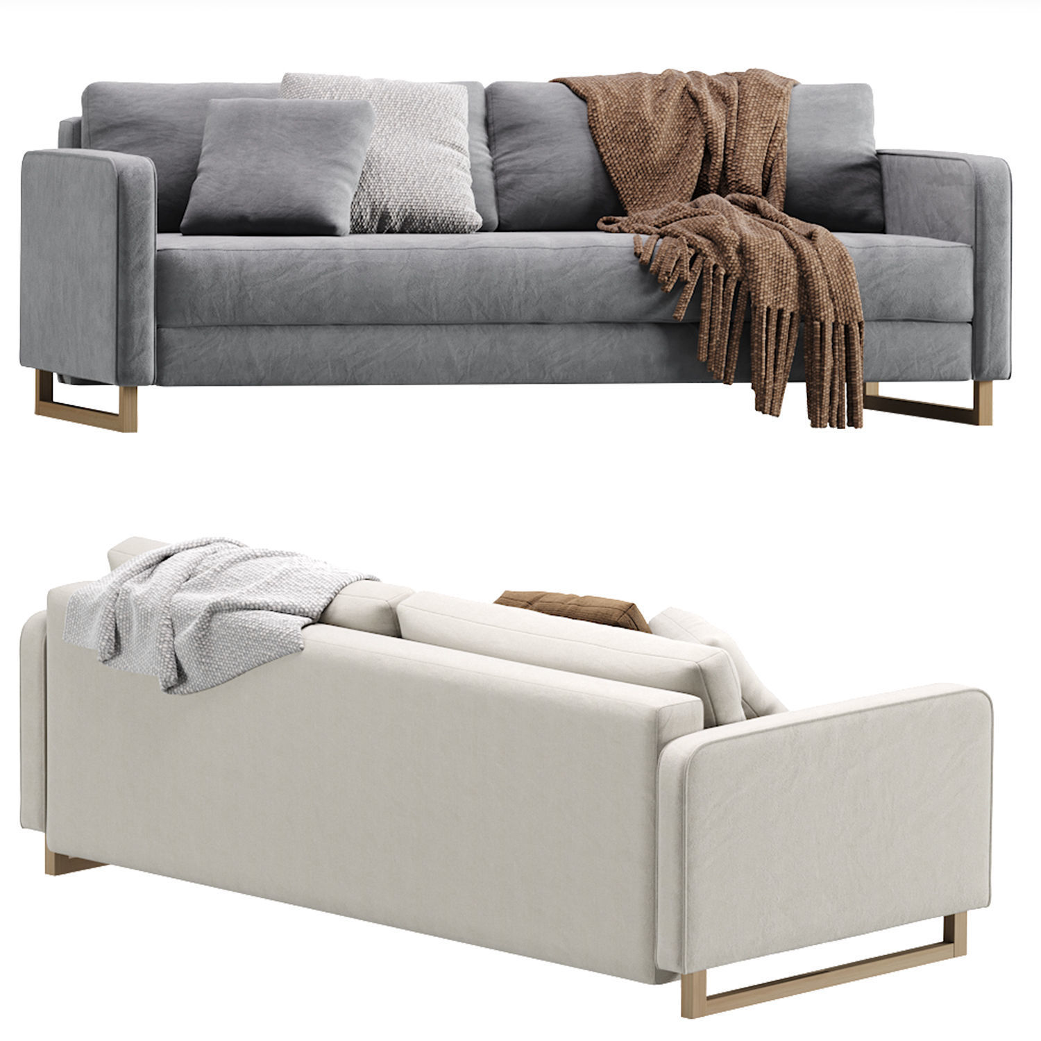 Sofa Dunst Velvet Light 3D model_4