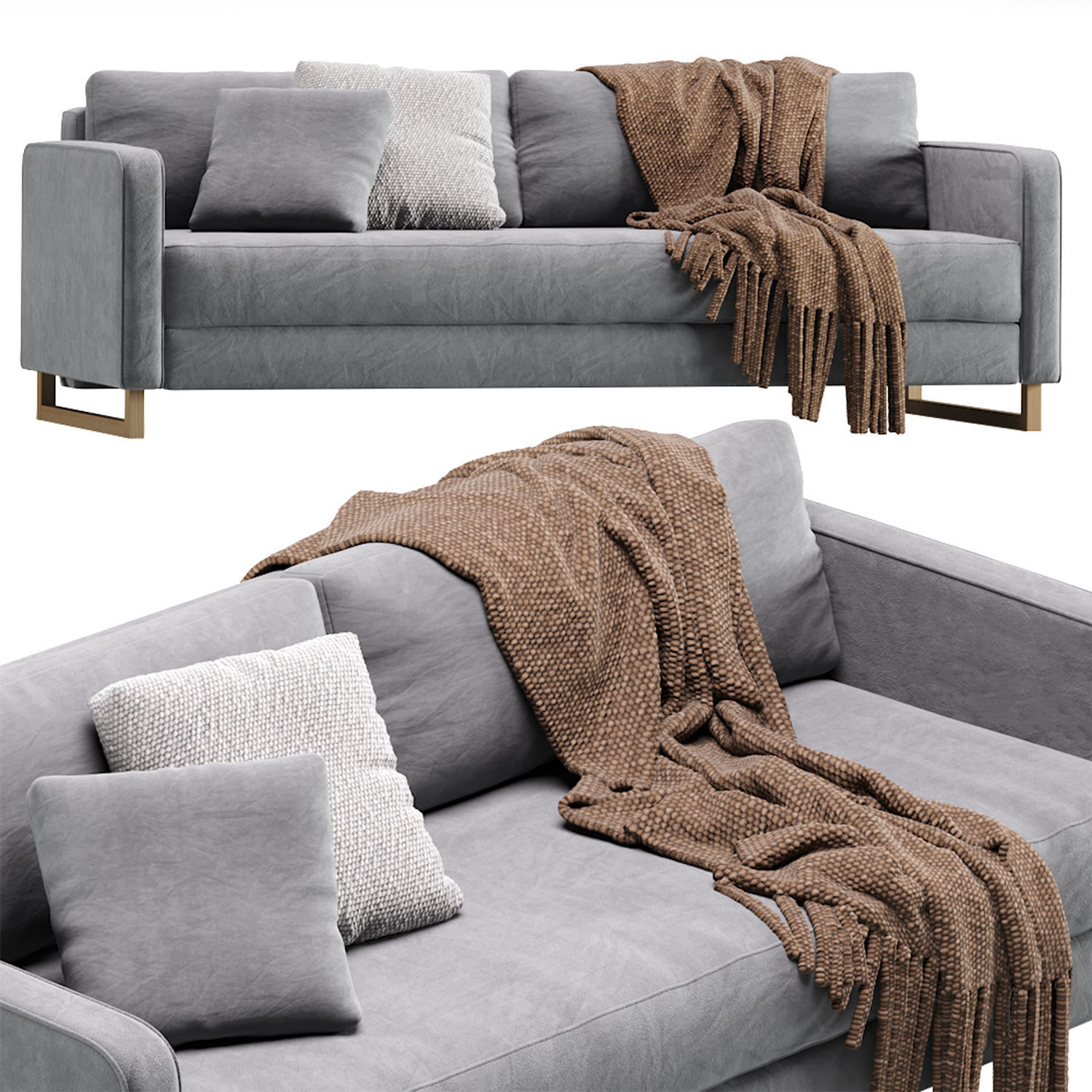 Sofa Dunst Velvet Light 3D model_2