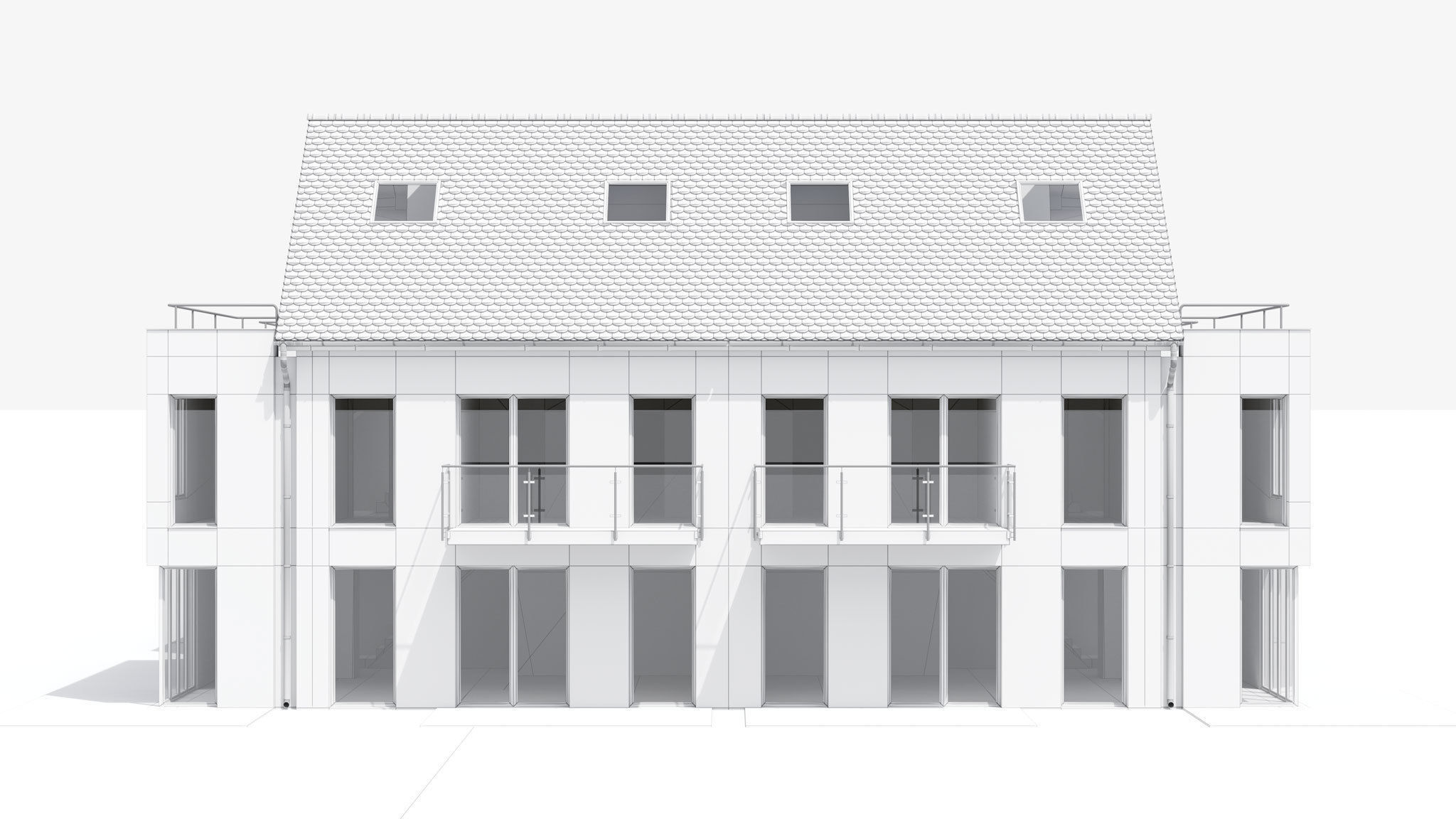 House 02 for Cinema 4D with Corona and V-Ray 3D model_10