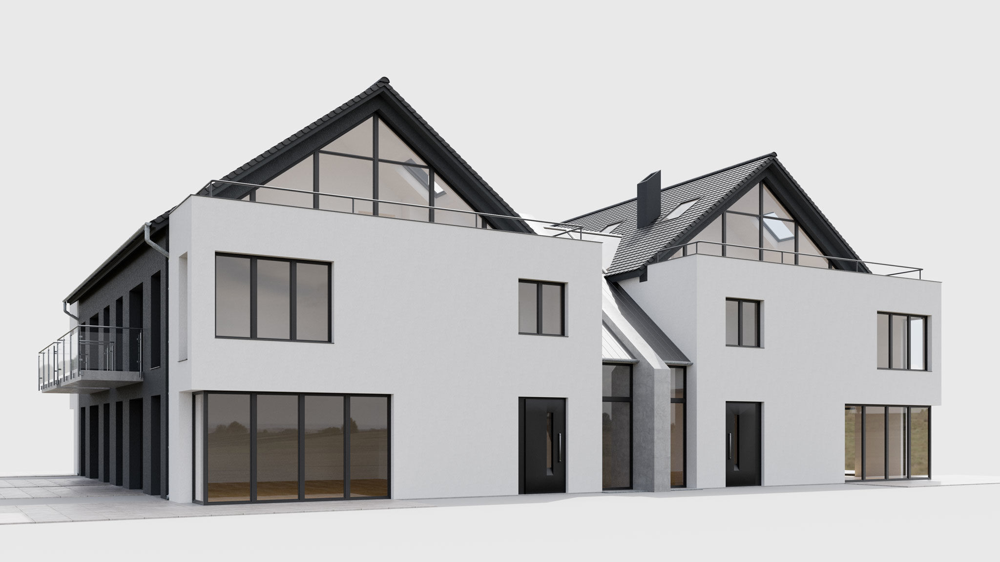 House 02 for Cinema 4D with Corona and V-Ray 3D model_5