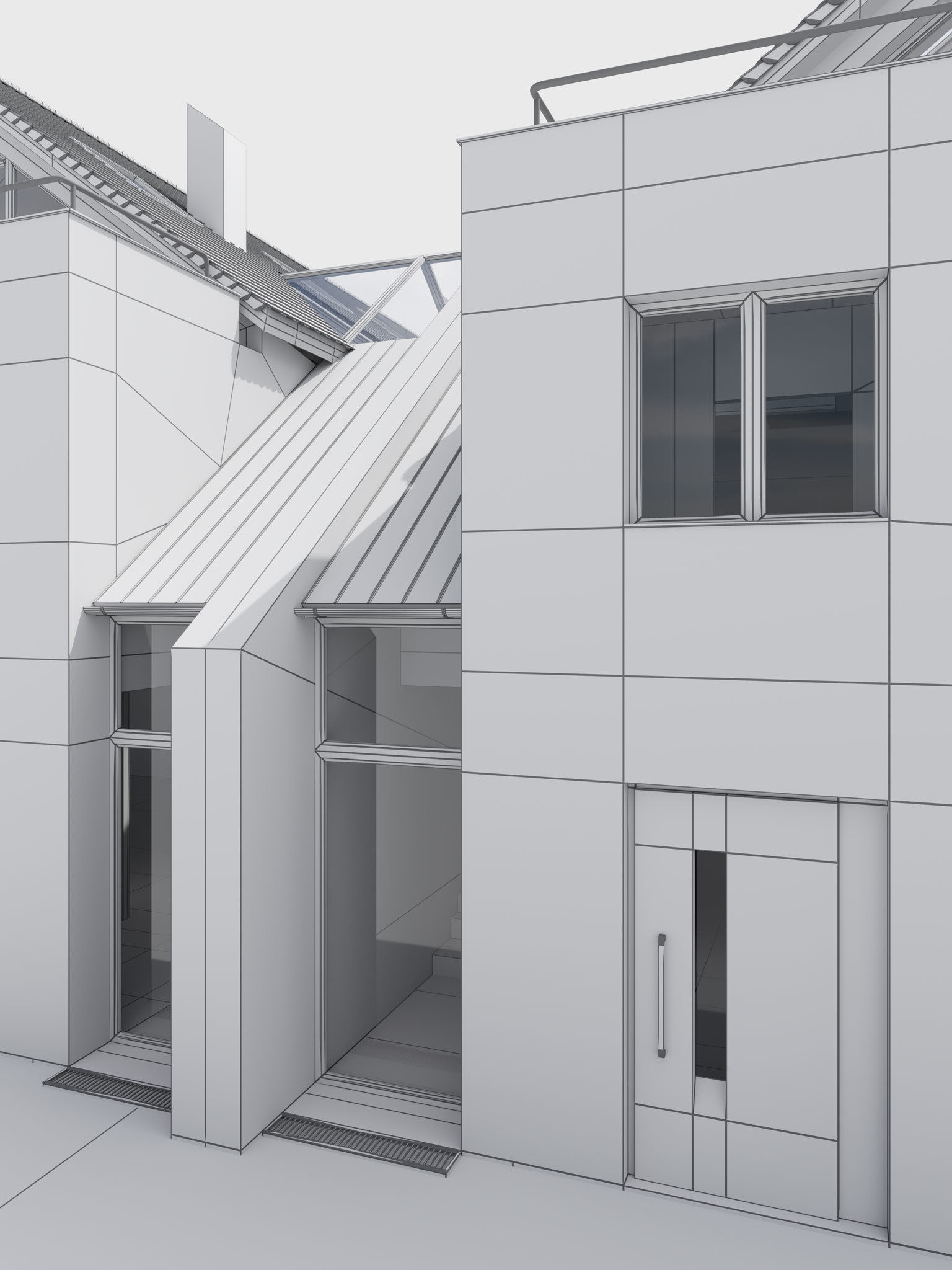 House 02 for Cinema 4D with Corona and V-Ray 3D model_11