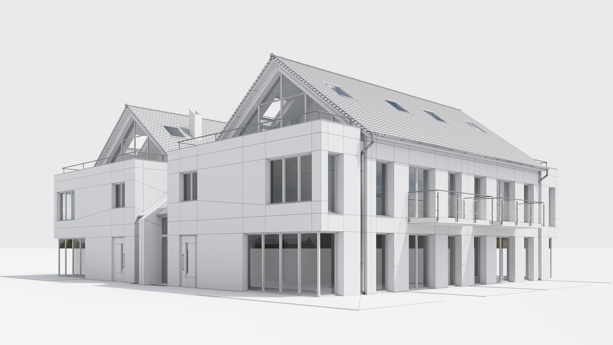 House 02 for Cinema 4D with Corona and V-Ray 3D model_9