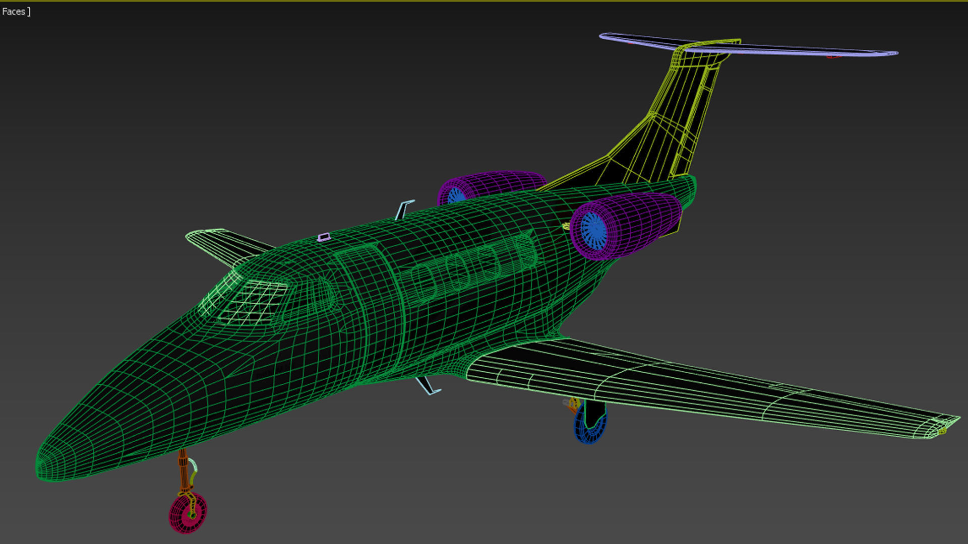 Embraer Phenom 100  private jet detailed 3d model Low-poly 3D model_9