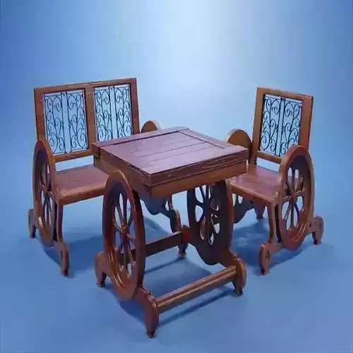 Set Wooden Furniture 1