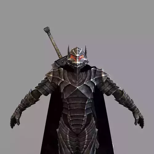 GUTS Berserker Full Body Wearable Armor with Helmet and Sword 3D print model