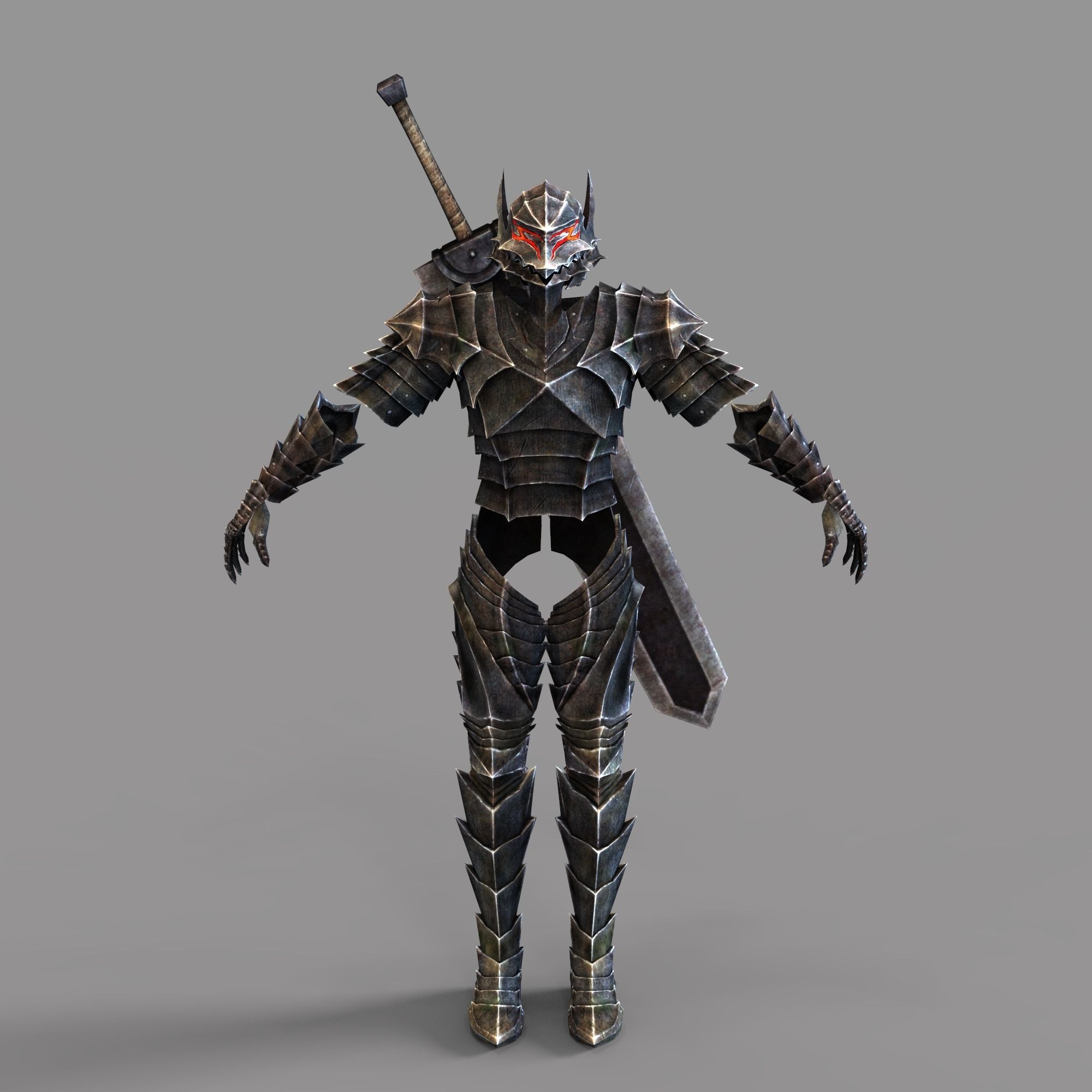GUTS Berserker Full Body Wearable Armor with Helmet and Sword 3D print model_62