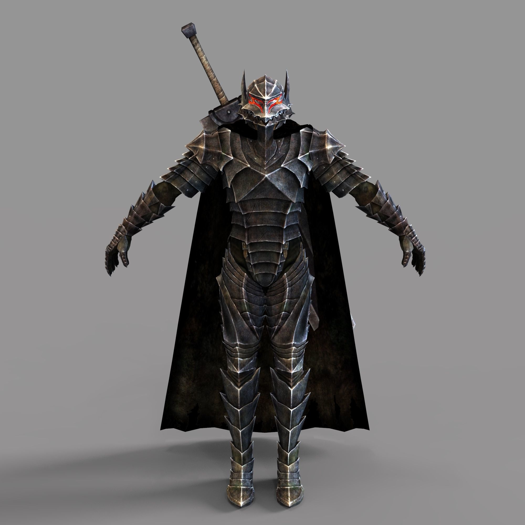 GUTS Berserker Full Body Wearable Armor with Helmet and Sword 3D print model_47