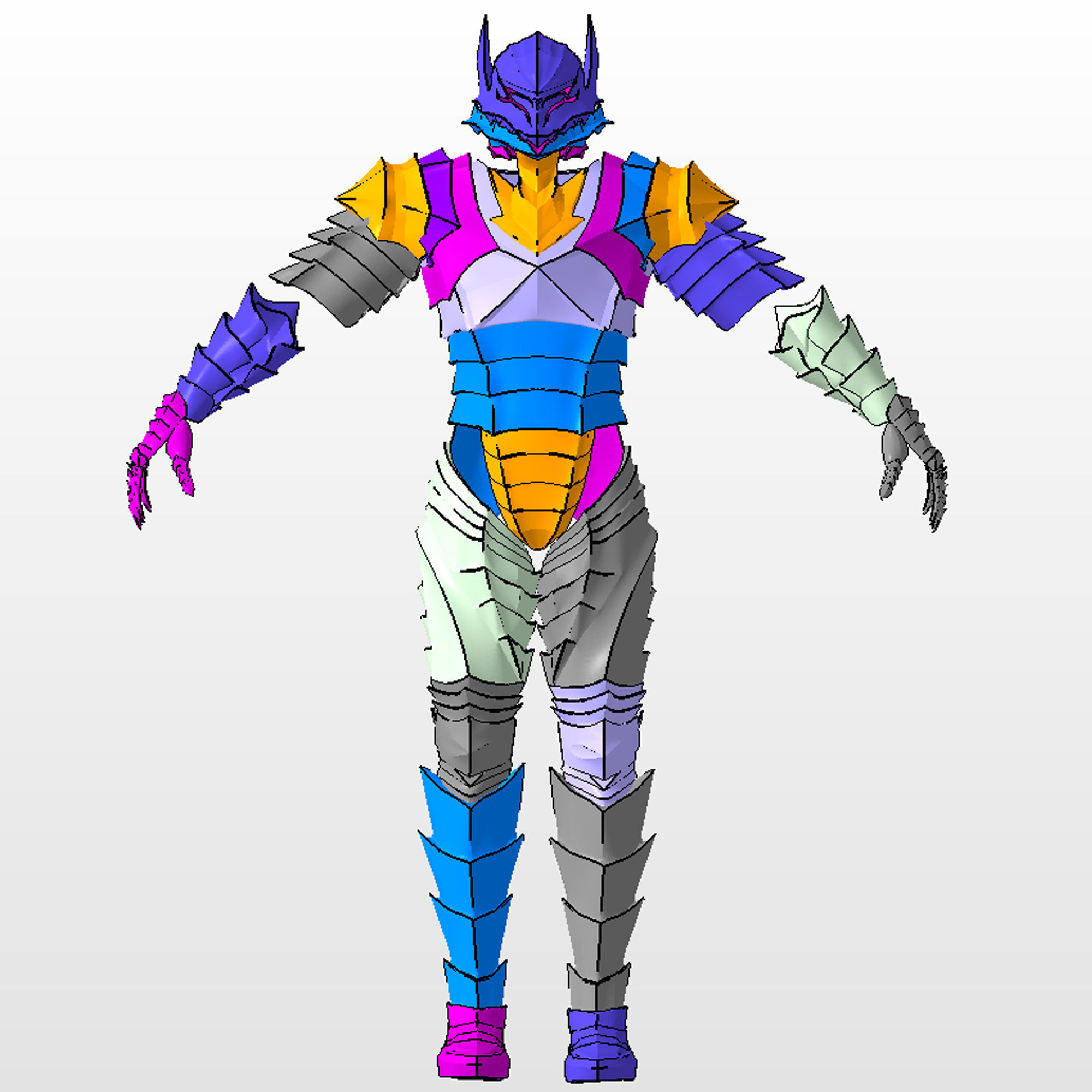 GUTS Berserker Full Body Wearable Armor with Helmet and Sword 3D print model_10