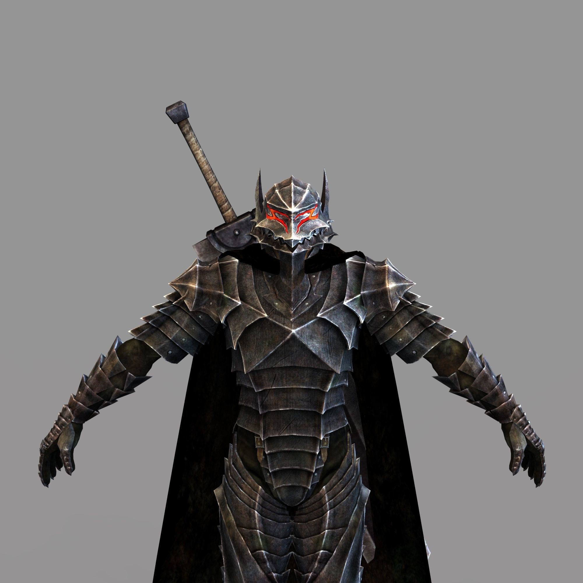 GUTS Berserker Full Body Wearable Armor with Helmet and Sword 3D print model_83