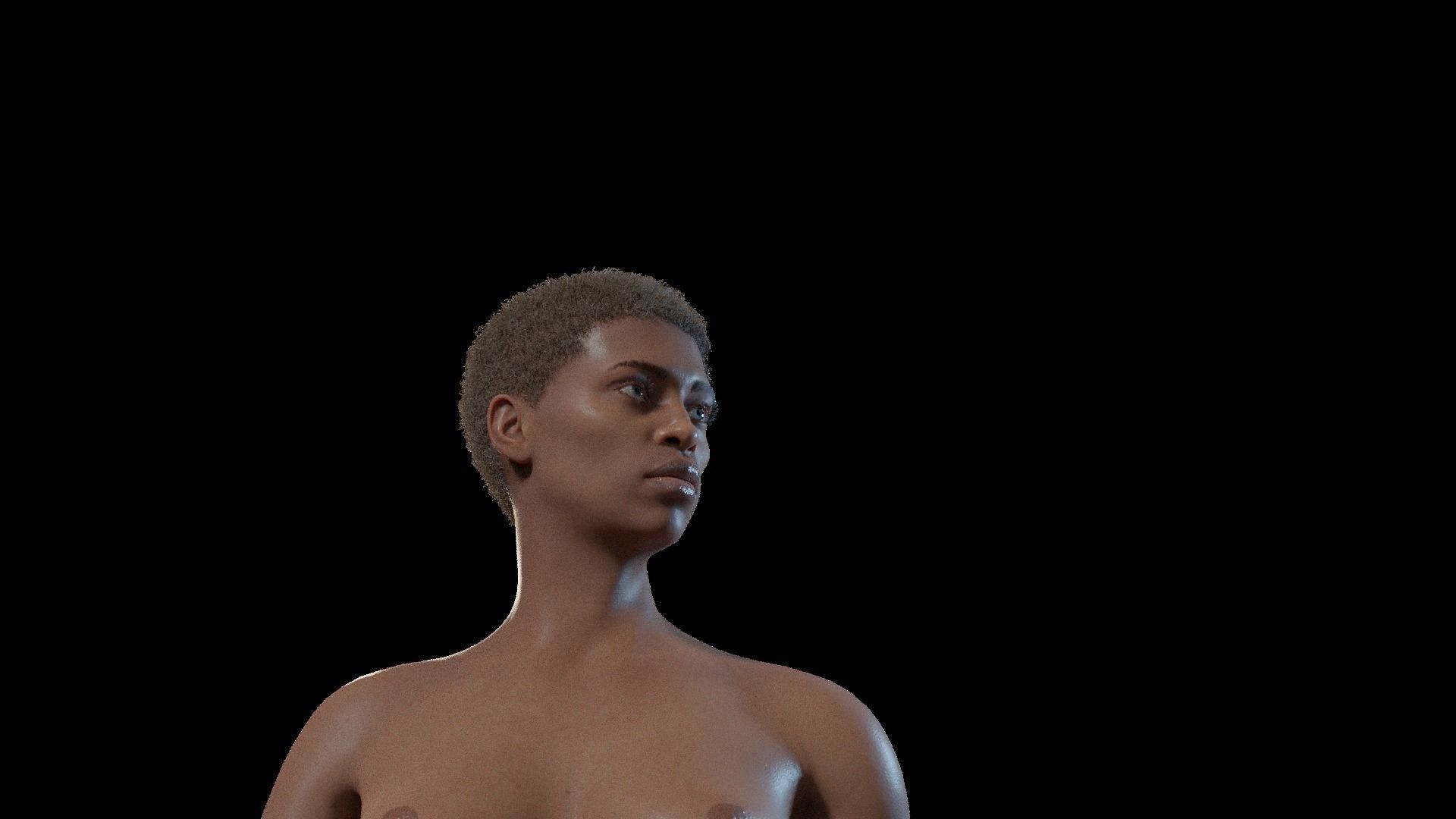 Irem African Blender rigged Character 3D model rigged CGTrader