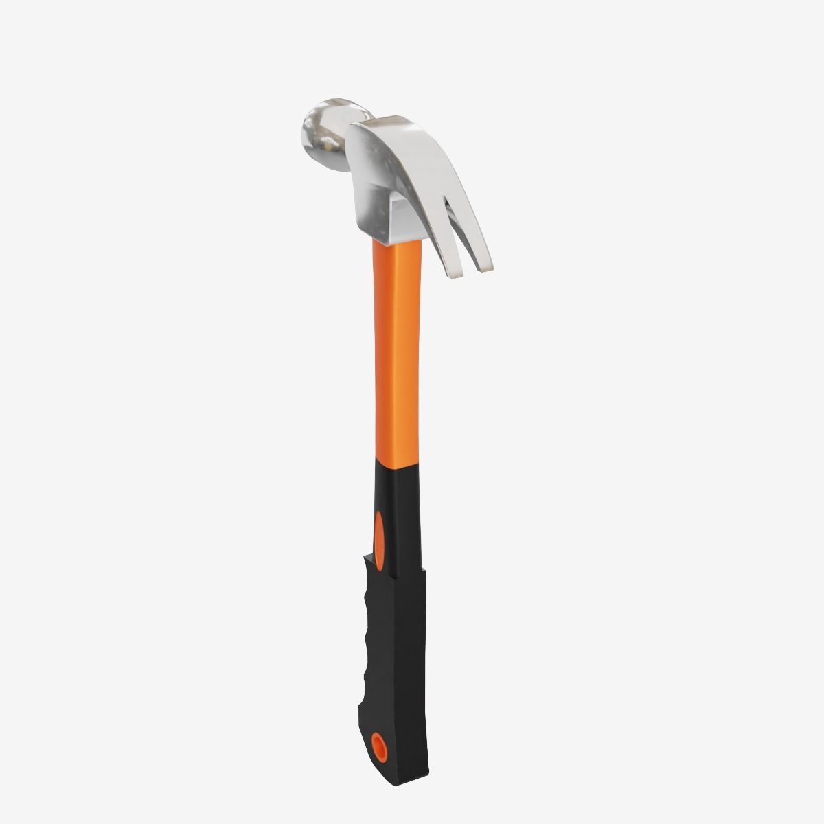 Industrial Hammer Low-poly 3D model_4