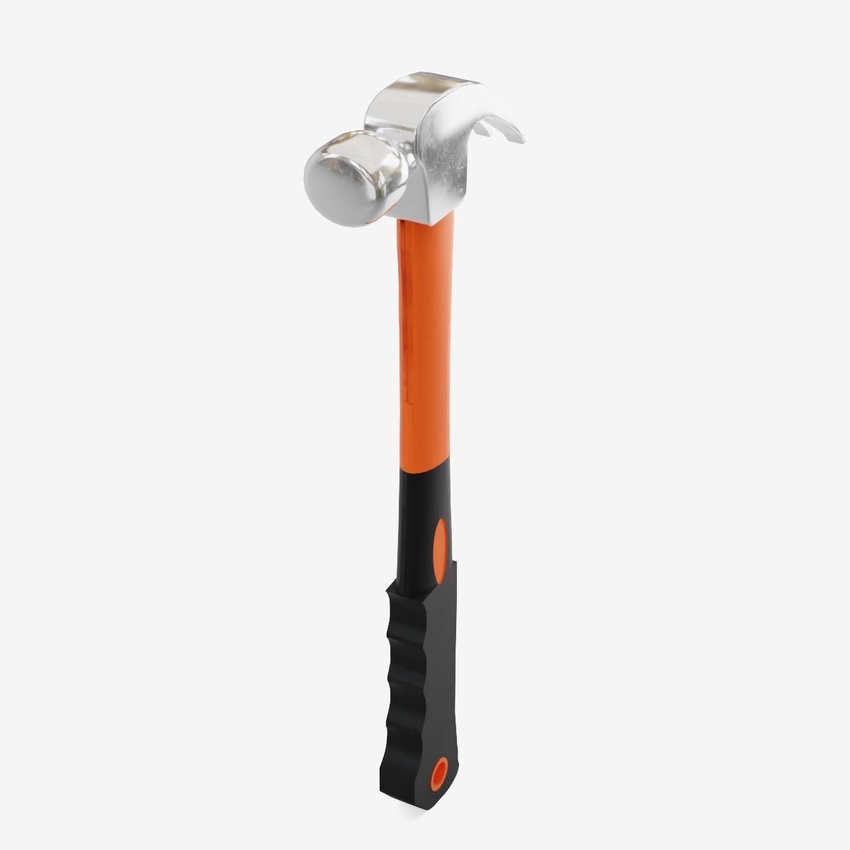 Industrial Hammer Low-poly 3D model_3
