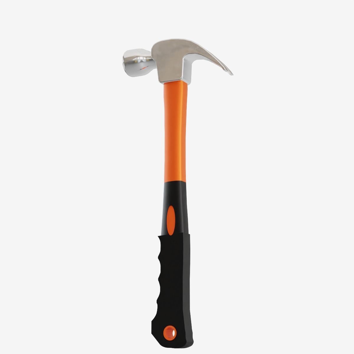 Industrial Hammer Low-poly 3D model_8