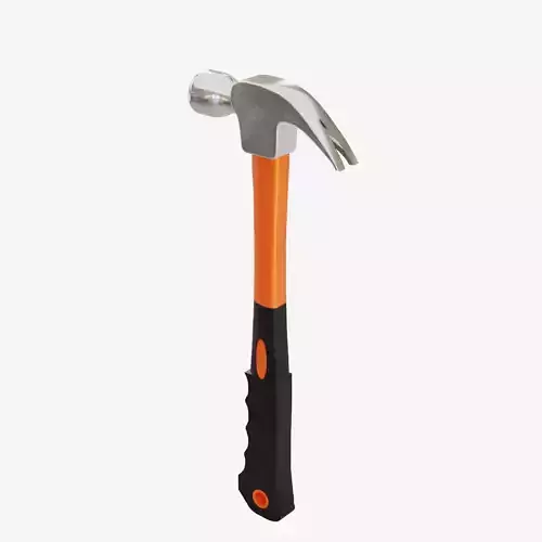 Industrial Hammer Low-poly 3D model
