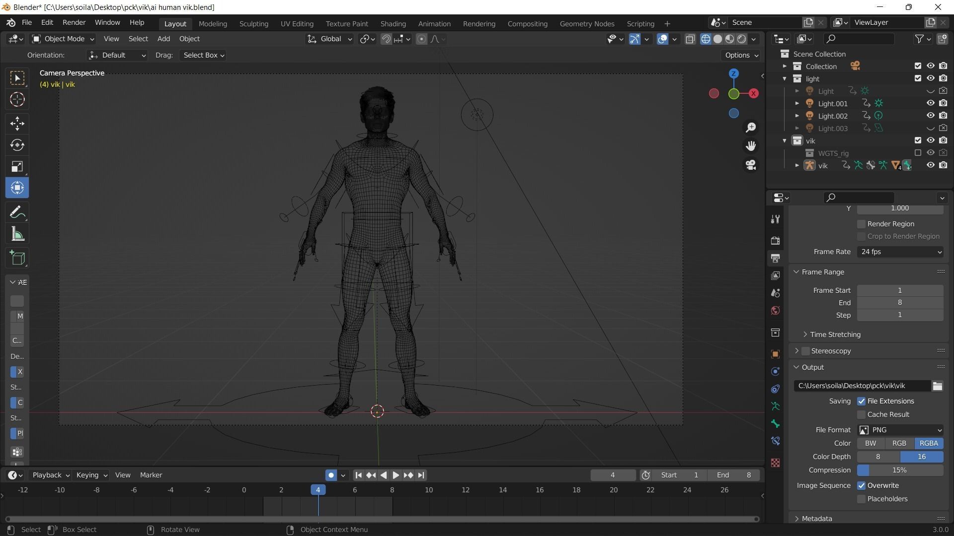 Rem - Stylized rigged Blender Character 3D model_11